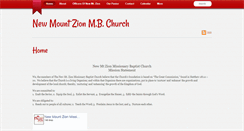 Desktop Screenshot of newmtzionmbchurch.org
